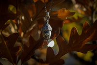 Sapphire Seeds Acorn Necklace