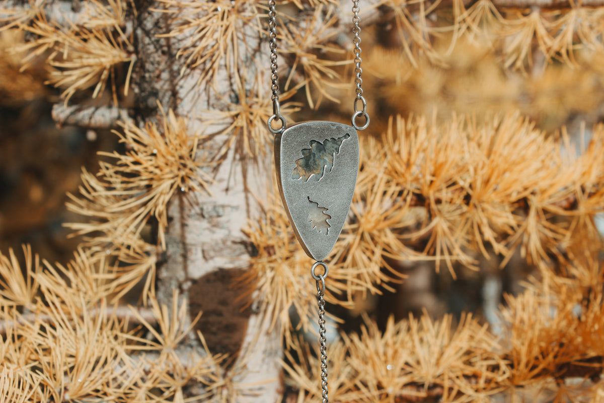 Foliage Lariat Necklace