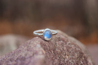 Size 7 Moonstone Stacking Ring