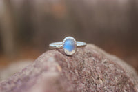 Size 7 Moonstone Stacking Ring