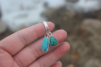 Mismatched Turquoise Hoop Earrings