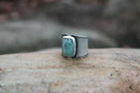 Size 7.5-7.75 Turquoise Ray Ring