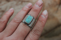 Size 7.5-7.75 Turquoise Ray Ring