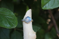 Size 9.5 Moonstone Starry Sky Ring