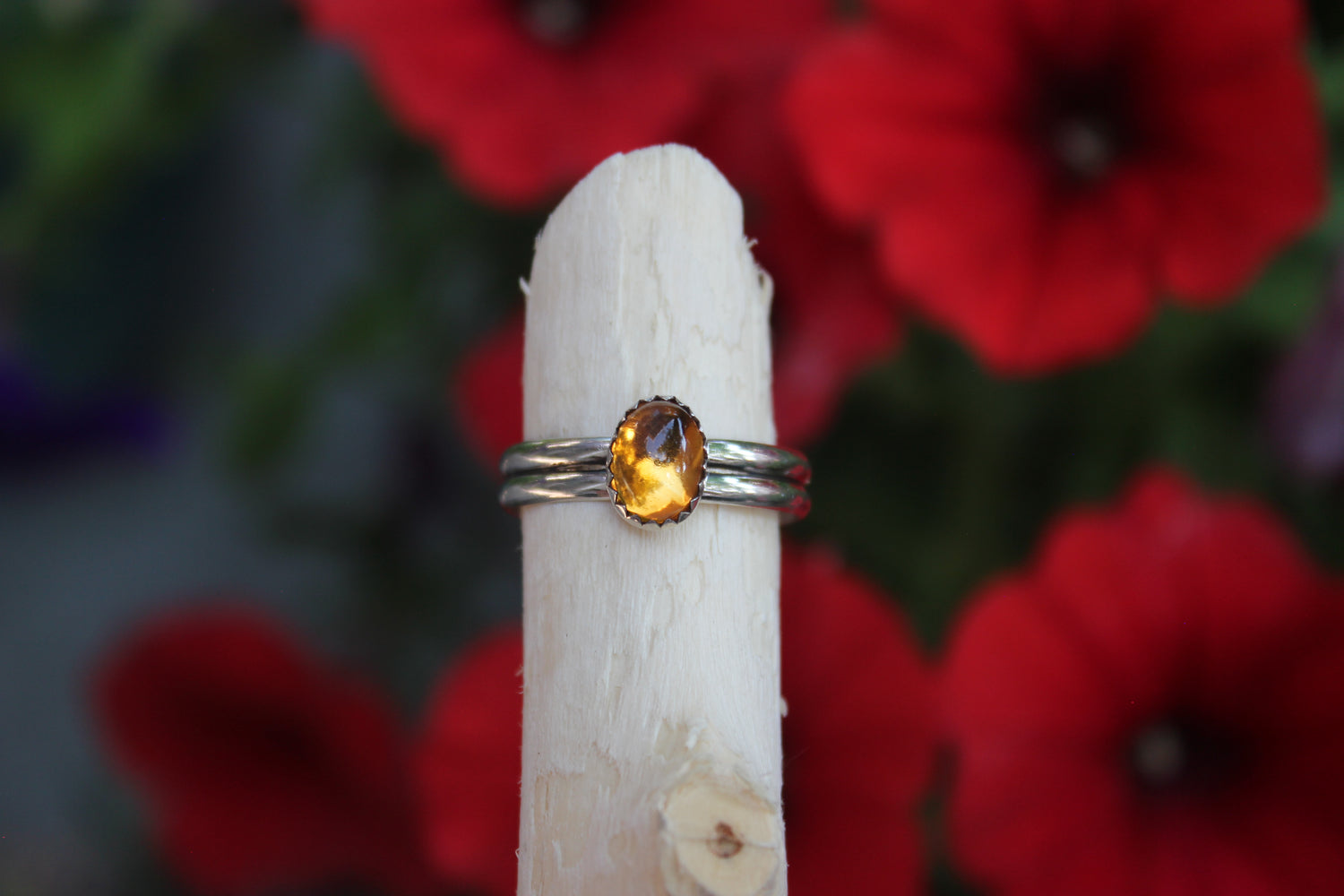 Size 10 Citrine Stacking Ring