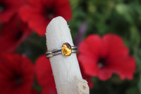 Size 10 Citrine Stacking Ring