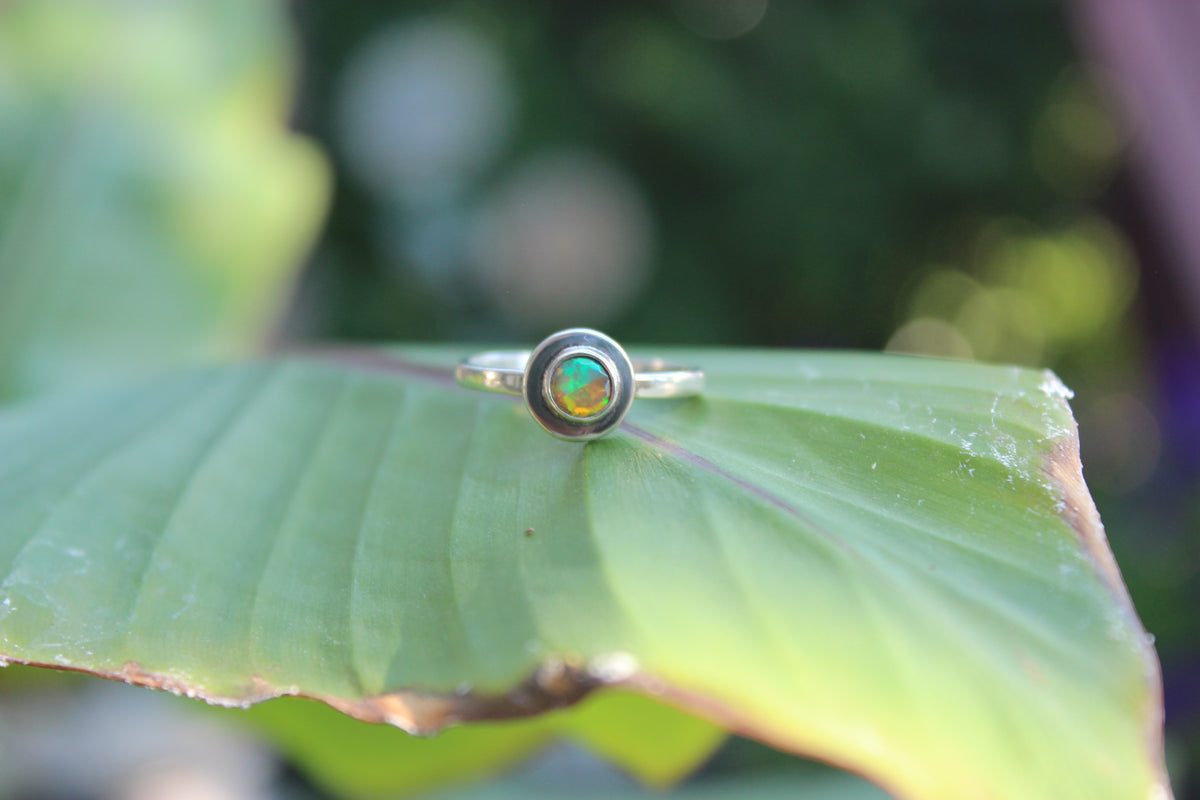 Size 8.75 Opal Stacking Ring