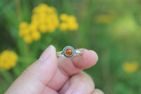 Size 7.75 Amber Stacking Ring