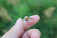 Size 7.75 Amber Stacking Ring