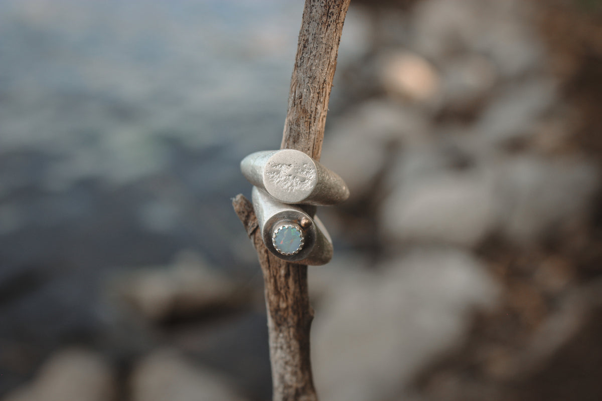 Size 4.25 Relic Ring with Opal