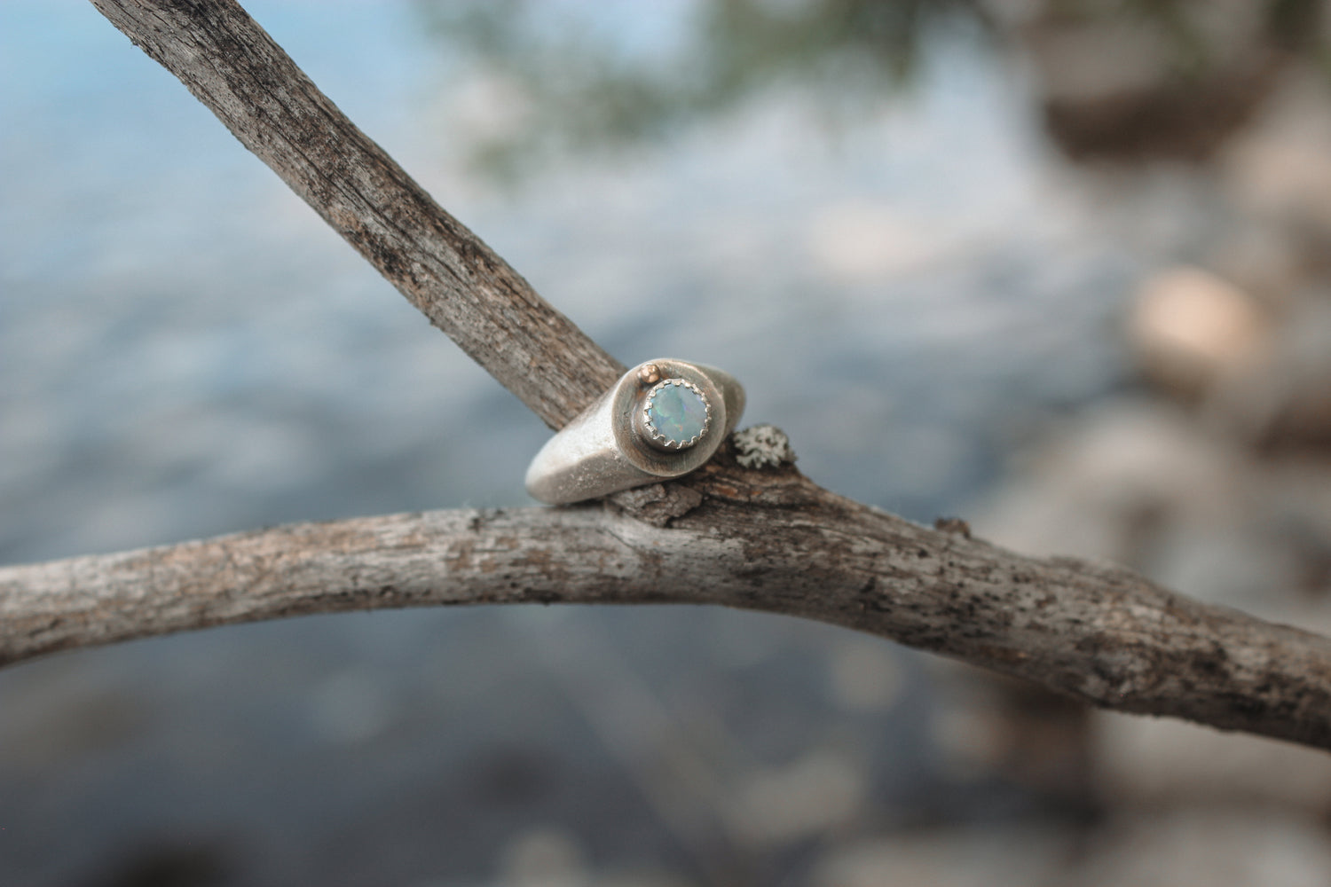 Size 4.25 Relic Ring with Opal