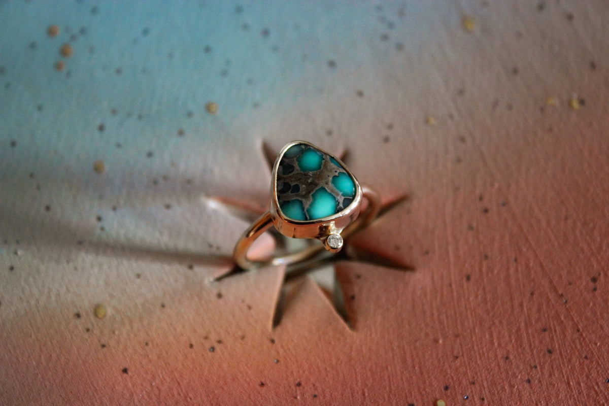 14k Gold Turquoise Ring Pre-Order