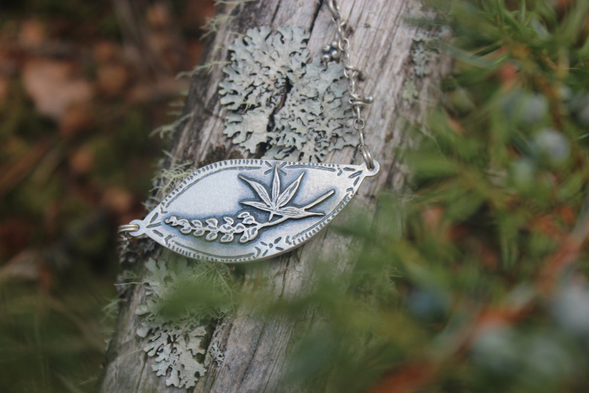 Lupine Wildflower Necklace