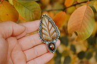 Finished in your size- New Leaf Ring or Necklace