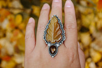 Finished in your size- New Leaf Ring or Necklace