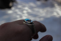 Size 9.25 Relic Ring with Golden Hill Turquoise